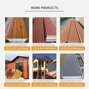 Factory Outlet Fireproof and Waterproof Polyurethane Insulation Boards for Exterior Walls-Sandwich Panels thumbnail-2