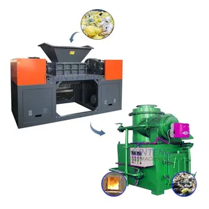 Biomedical Waste Disposal Shredder Medical Waste Shredder Machine Hospital Solid Waste Incineration Pyrolysis Equipment EPC thumbnail-1
