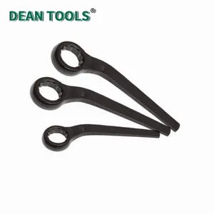 Bent Handle Ring Wrench Used in Pipeline Installation and Industrial Maintenance thumbnail-5