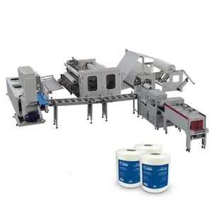 Full Automatic Big Diameter Toilet Tissue Making Machine Maxi Kitchen Paper Towel Roll Production Line thumbnail-1