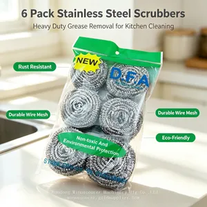 Strong Friction High Cleaning Power Stainless Scrub Ball Effortless Stain Removal thumbnail-2