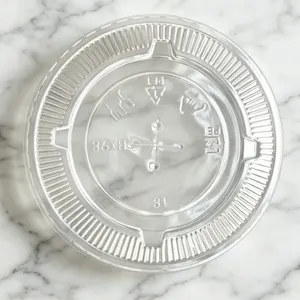 Disposable Plastic Dome Flat Lids Compatible With Takeaway Drink Cups thumbnail-4