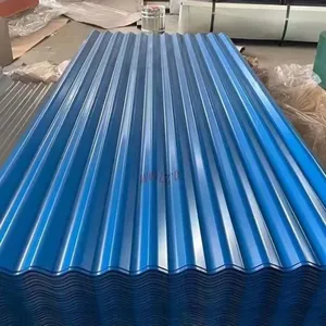 Anti-Corrosion Corrugated Roof Sheet PPGI Color Coated Corrugated Steel Sheet For Industrial Workshop thumbnail-1
