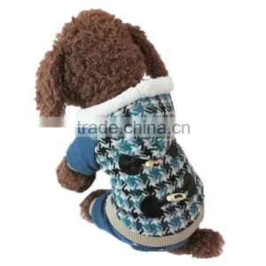Nordic Style Plovers and Down Four Feet Warm Blue Dog Clothing thumbnail-2