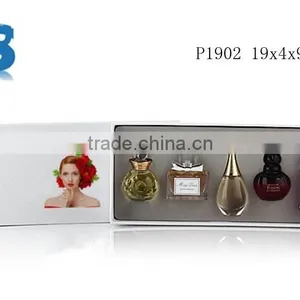 French Upper Classes Charming Lady Design UV Printed Art Paper Covered Perfume Gift Packaging Box With Die Cut EVA Insert P1902 thumbnail-1