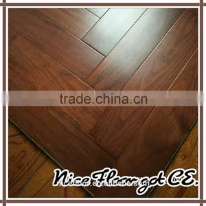 Herringbone Parquet Black Walnut Engineered Wood Flooring thumbnail-1