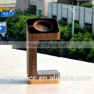 2015 New Design Wood Grain Stand Charger Holder For Apple Watch thumbnail-2