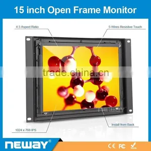 K150 15 Inch TFT Type 1024*768 High Resolution VGA Input Open Frame LCD Monitor thumbnail-1