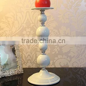 AN382 ANPHY European Style Noble Wedding Household Hotel Decoration Four Sizes Metal Gourd Candlestick Holder Stand White Stock thumbnail-2