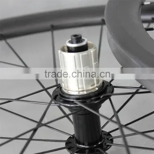 700c 27mm Width Carbon Road Bike Wheelset Tubular Wheelset W40T Powerway R13 Hub thumbnail-5