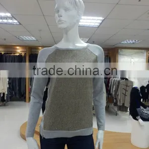 2016 Spring and Autumn - White Color, Long Sleeved Short Sweater / Nylon / Viscose Wool thumbnail-1