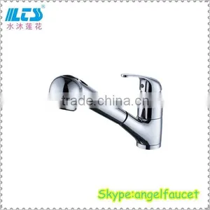 Sink Mixer Tap Chrome Plated Pull Out Kitchen Faucet thumbnail-1