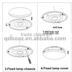 Battery Operated Patterned Led Ceiling Lamps 10w 15w 20w 25w 30w thumbnail-4