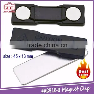 High Quality Name Magnet Badge With Plastic Housing 33x11mm thumbnail-3