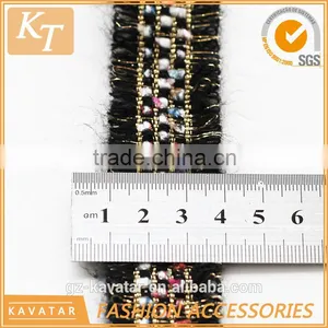 Latest Design Black Trimming With Golden Silk thumbnail-5