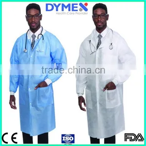 Qualitied Hospital Doctor Lab Coat With Knit Cuff and Collar thumbnail-1