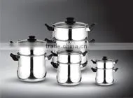 12pcs Aluminum Sanding Saucepot Cookware Set thumbnail-1