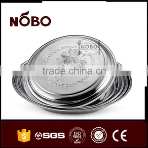 Stainless Steel Food Tray Plate With Round Shape thumbnail-2