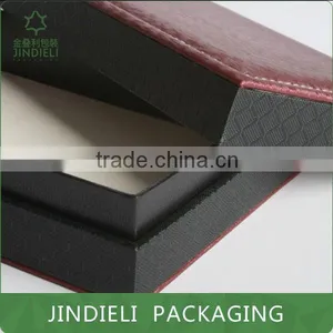 High Quality Leather Jewelry Lid and Base Box Packaging thumbnail-5
