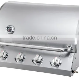 4 Main Burner 45 Degree Inclined Panel Built in Gas Barbecue thumbnail-1