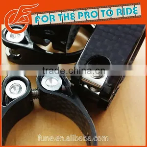 Carbon Fibre 31.8/34.9mm Bike Bicycle Seat Clamp thumbnail-1
