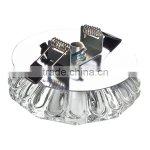 3W AC85-265V LED Spot Light 210LM Crystal Shade +Stainless Steel Chassis for Corridor Washroom thumbnail-4