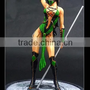 Hot Sexy Girl Female Warriors Resin Statue, Japan Anime Character Resin Figurine thumbnail-1