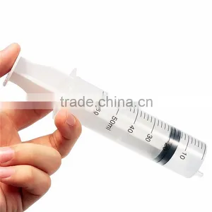 Top Quality 50ml 14cm Plastic Disposable Injector Syringe For Measuring Nutrient Pet Feeder Tool No Needles thumbnail-4