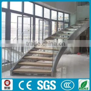 Curved Stainless Steel Beam Stairs thumbnail-6