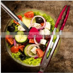 9"&10" Kitchen Utensils Stainless Steel Food Tong thumbnail-3