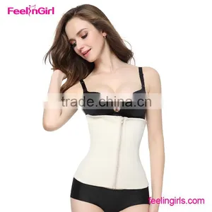 Wholesale Beige Clip And Zip Waist Cincher Corsets thumbnail-1