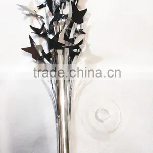 40cm High PET Silver Five-pointed Star Tree National Day Centerpiece Decoration thumbnail-5