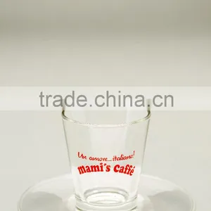 Mami's Caffe Caffeino Espresso Glass Cup With Saucer thumbnail-1