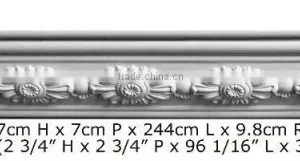 2015 High Quality Good Price Beautiful Luxury Decorative pu Carving Cornice Mouldings thumbnail-3