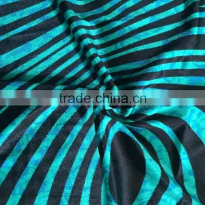 2015 New Product Printed 6%spandex+94%polyester Velvet Fabric thumbnail-3