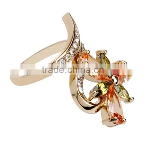 18k Gold Wedding Ring Beautiful Index Finger Dragonfly Rings For Women Supplier's Choice thumbnail-2