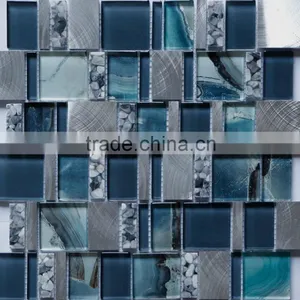 New! Glass Mosaic,aluminium Mosaic Shell Mosaic BDS-141A thumbnail-1