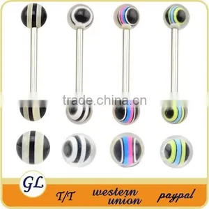 TR01089 Acrylic Tongue Piercing Ball , Fashion Cheap Tongue Piercing Stud thumbnail-4