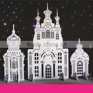 Romantic PVC Wedding Castle Decoration Wedding Backdrop Design for Sale thumbnail-1
