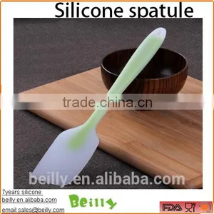 TRANSPARENT SILICON RUBBER SPATULA BAKING CAKE MIXING SCRAPER thumbnail-1
