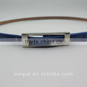 2015 Hot Sale Deep Blue Adjustable Skinny Ladies Belt for Women thumbnail-3