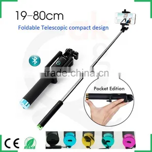 High-end Innovative Design Travel Snapshot Camera Tripod Folding Bluetooth Selfie Stick Monopod for Ios Android Smartphones thumbnail-1