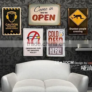2014 Hotsale Tin Sign Hanging Poster Wall Decoration Metal Picture Promotional Gift thumbnail-1