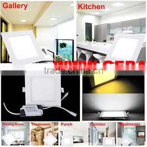 CE ROHS Super Bright 3W 6W 9W 12W 18W Ultra Thin Square LED Panel Light thumbnail-1