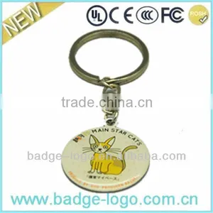 Unique Design Custom Logo Metal Keychain Coin thumbnail-1