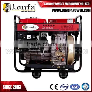 LONFA 7500DS 7kVA 7kW 7000 Watt Open Frame Diesel Generator With Electric Start thumbnail-1