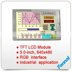 5" TFT LCD Display Module 640x480 With RGB Interface For Industrial Use thumbnail-1
