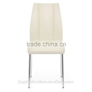 Modern White Dining Chair thumbnail-2