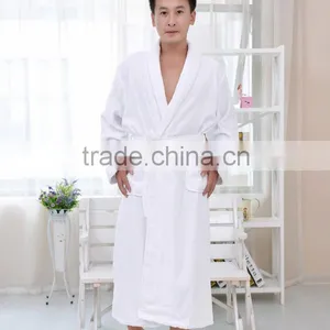 OEM White Lucxury Cotton Bathrobe for Men thumbnail-3