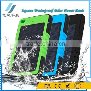 Square Solar Powerbank Waterproof Charger 4000mAh for IPhone Smart Phone thumbnail-4